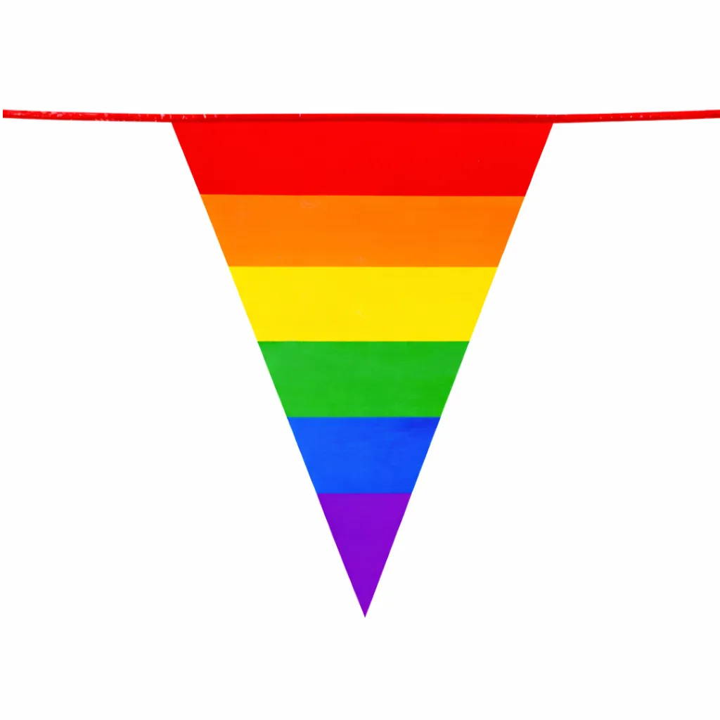 Wimpelkette Regenbogen 10 m