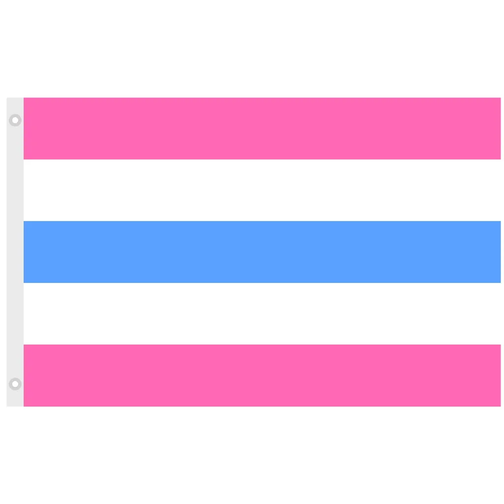 Intersex pink/blue 90 x 150 cm