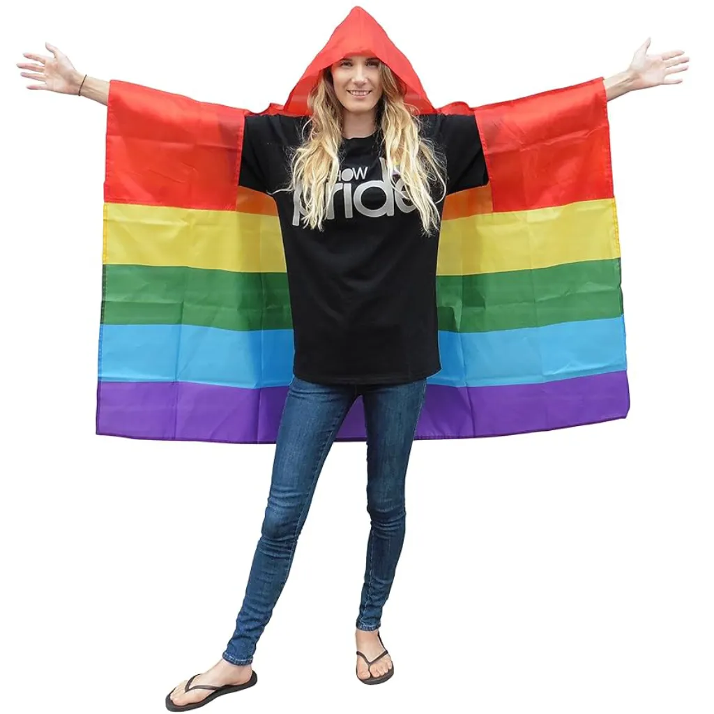 Regenbogen Poncho