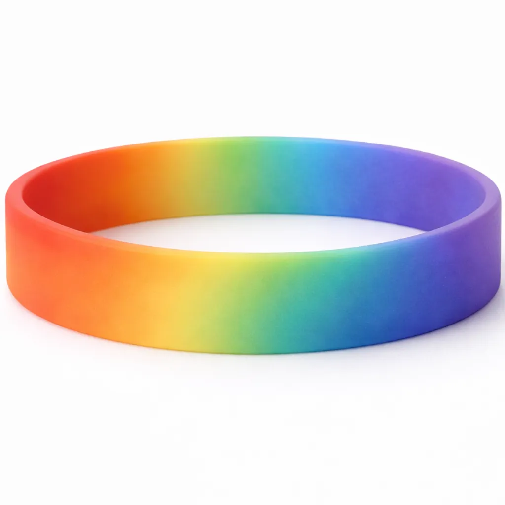 Regenbogen-Silikonarmband – Pride Armband