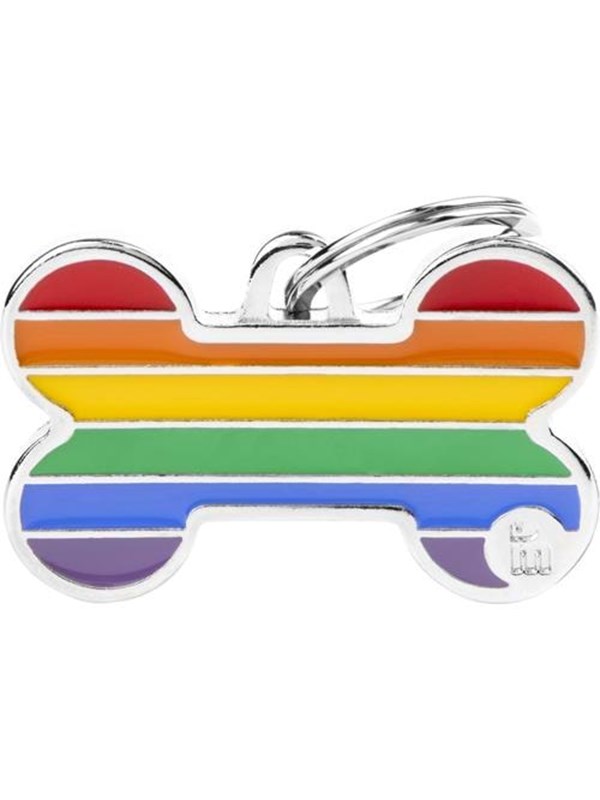 MyFamily Rainbow Big Bone ID Tag