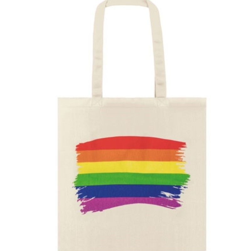 Pride Stofftasche aus Baumwolle – Regenbogen