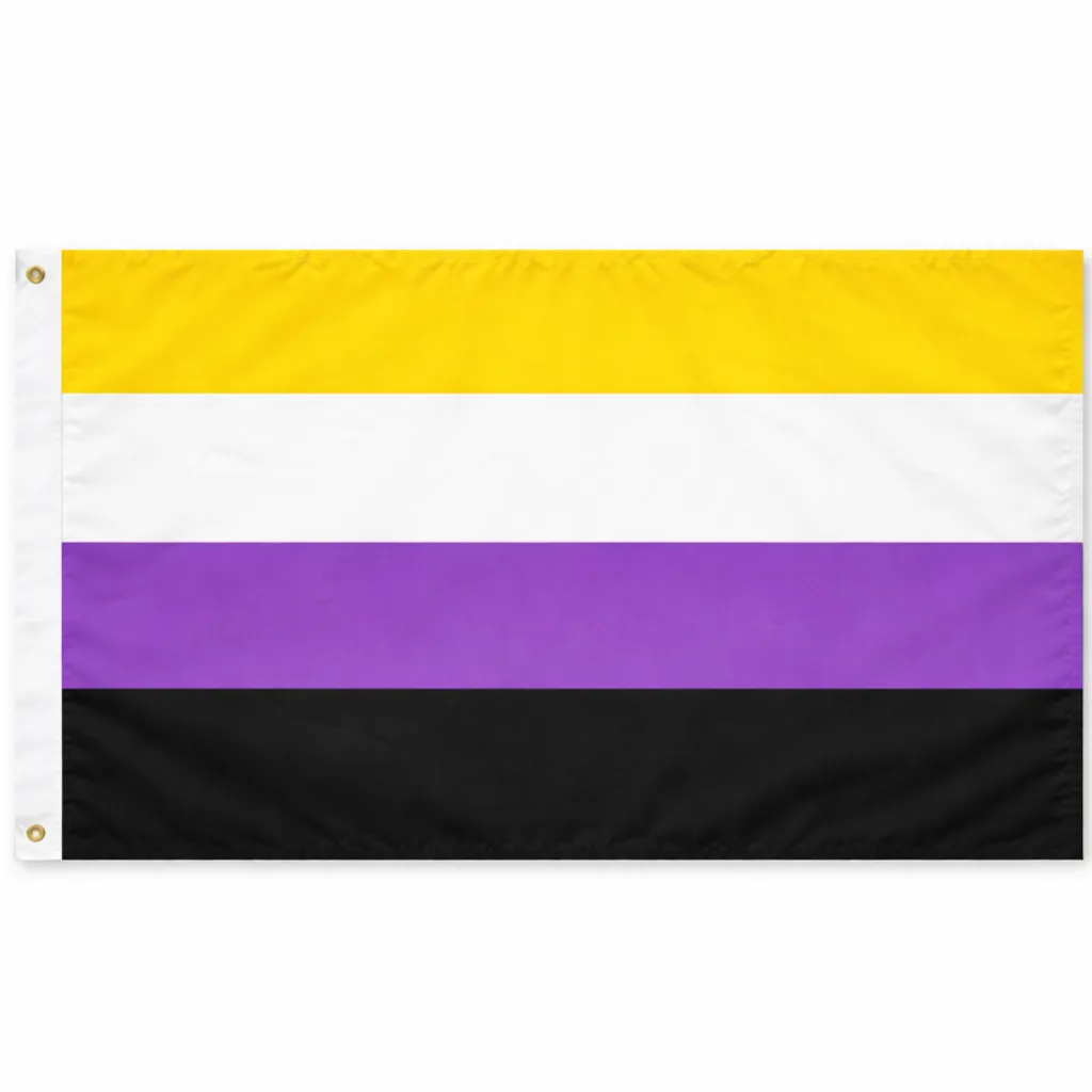 Non-Binary Flagge 90 x 150 cm