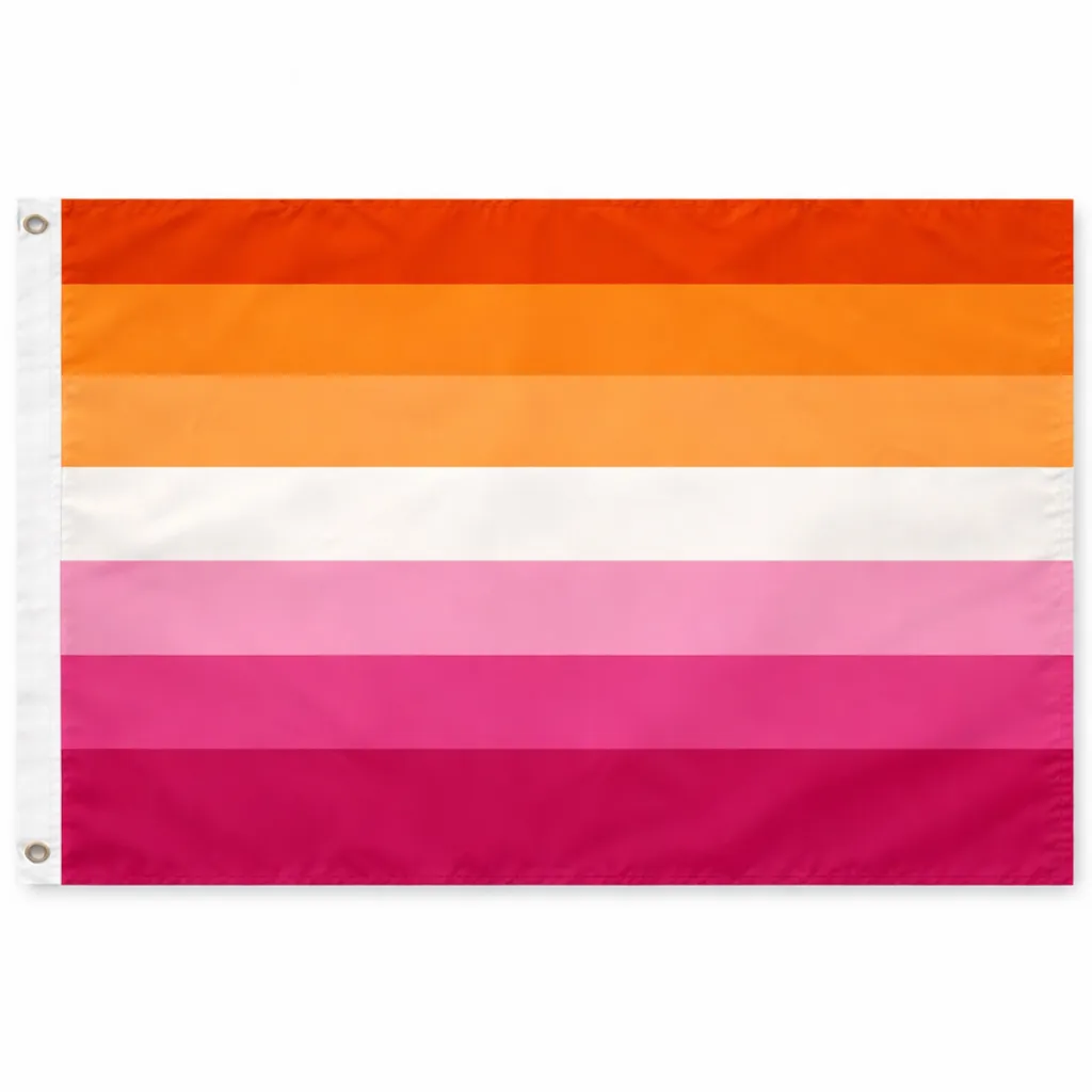 Lesbian Sunset Pride Flagge